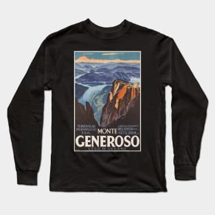 Monte Generoso, Travel Poster Long Sleeve T-Shirt